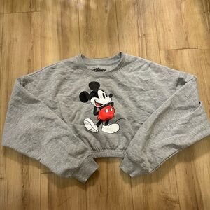 Disney Mickey Mouse Graphic Cropped Sweater